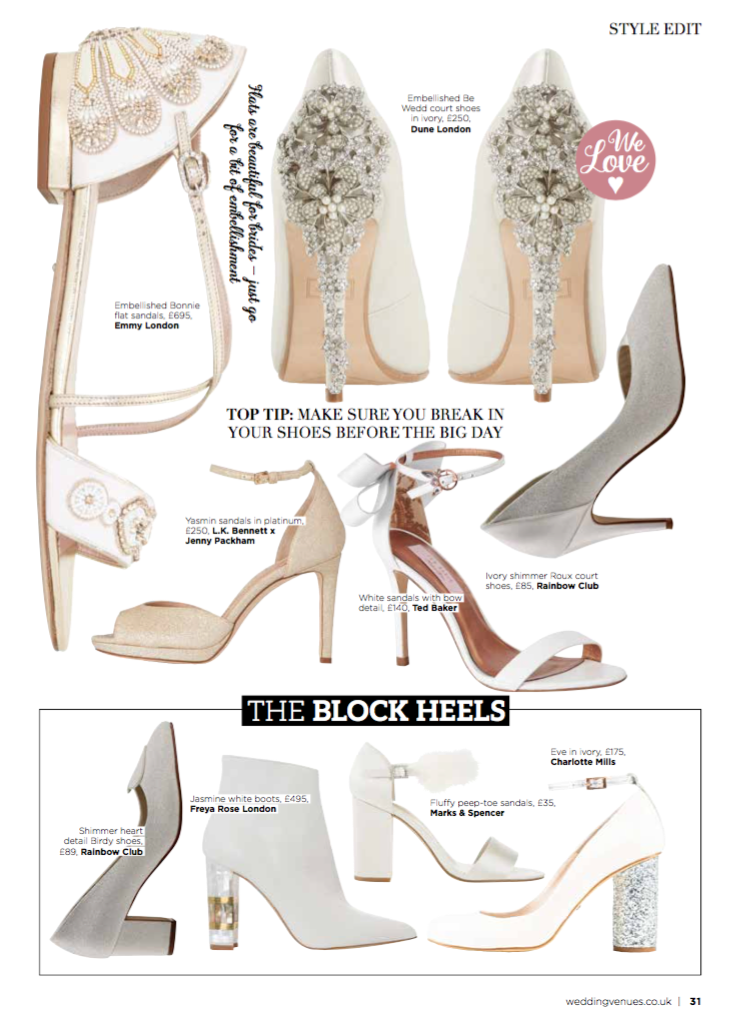 Wedding Venues & Fashion Magazine -  April 2018