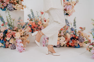 mid block heel wedding shoes Charlotte mills