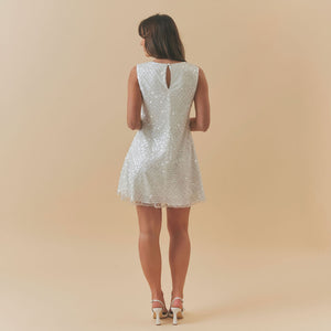 Charlotte Mills Belle embellished sequin swing mini dress