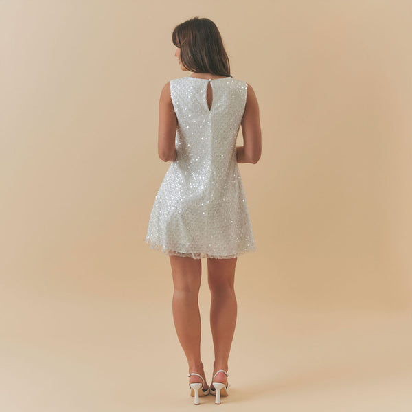 Charlotte Mills Belle embellished sequin swing mini dress