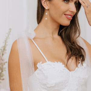 Charlotte Mills Bianca 3D Floral Lace Corset Skater Dress