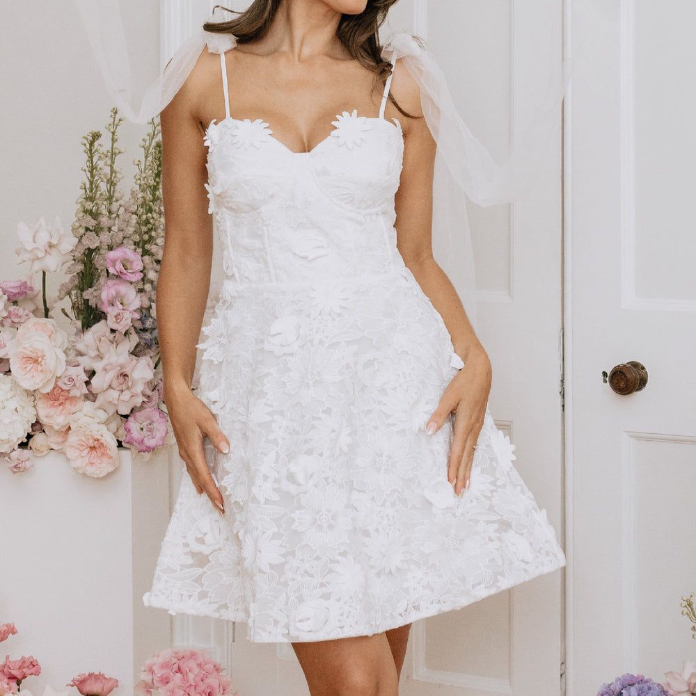 Bianca Lace Corset Mini Dress