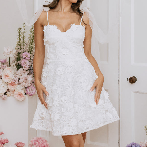 Bianca Lace Corset Mini Dress