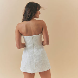 Charlotte Mills Ciara Lace Boned Strapless Corset Mini Dress