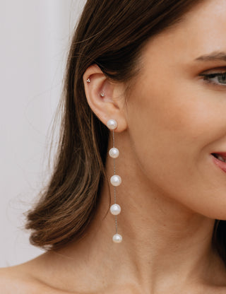 Charlotte Mills Jennifer Freshwater Pearl Drop Earrings