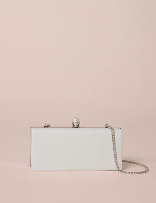 Charlotte Mills Kylie Pearl clasp clutch bag