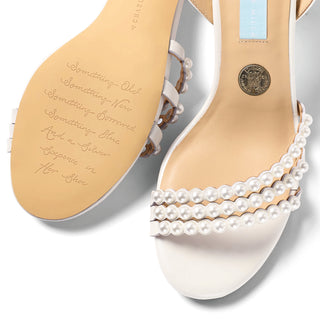 Charlotte Mills Lau Pearl Embellished Bridal Sandal