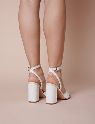 Charlotte Mills Millie Glitter high block heel sandal