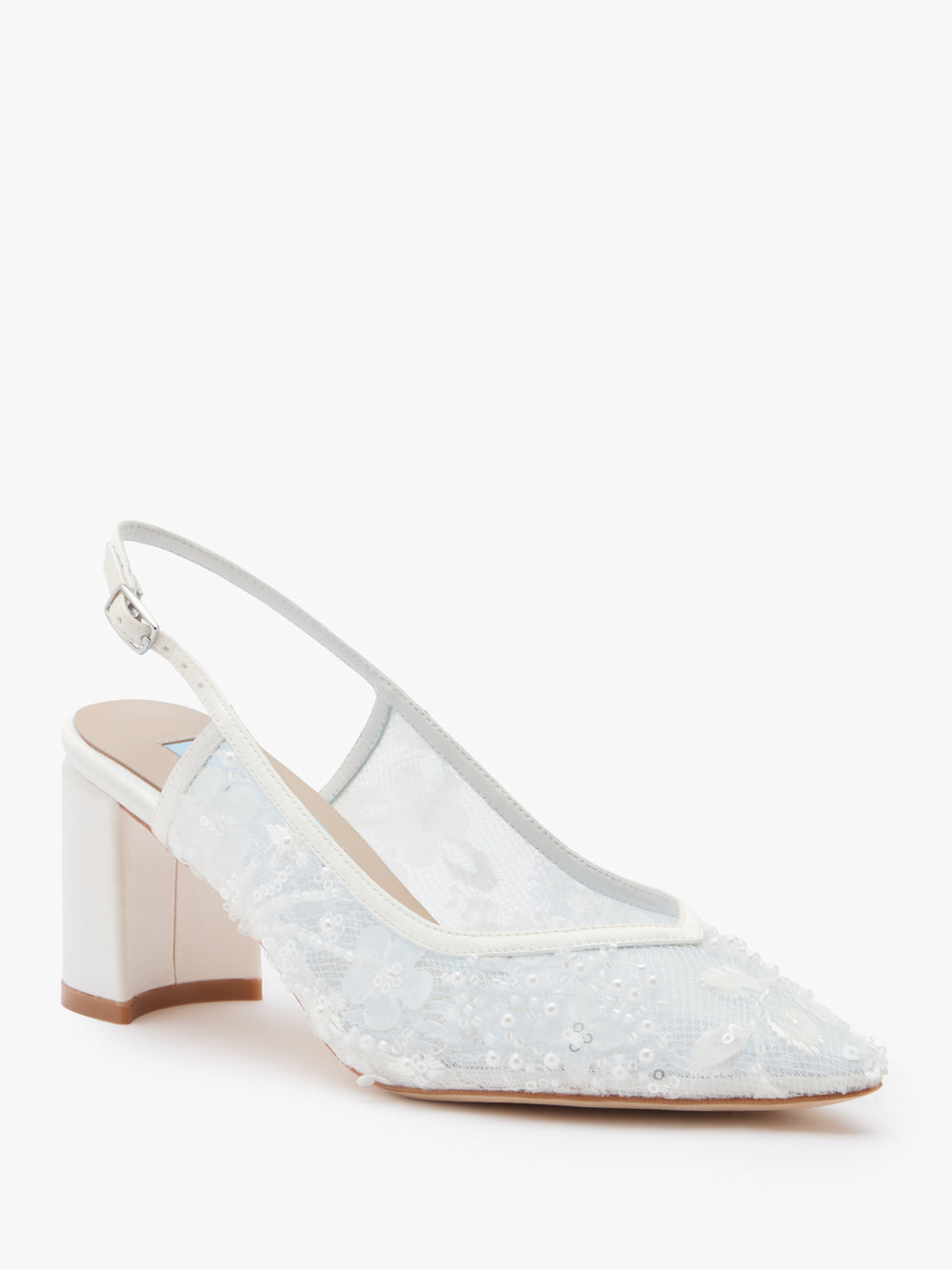 Opal Mid Height Embellished Slingback