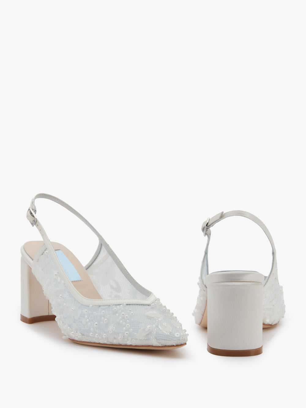 Opal Mid Height Embellished Slingback