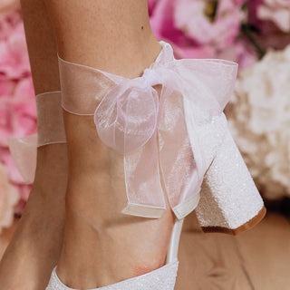 Charlotte Mills Ivory Organza Straps