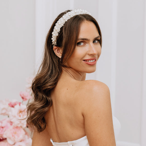 Charlotte Mills Pearl embellished headband