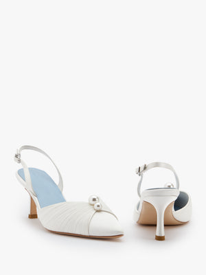 Poppy Pleat & Pearl Detail Point