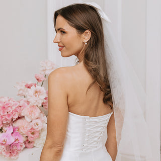 Charlotte Mills Satin Bow Veil