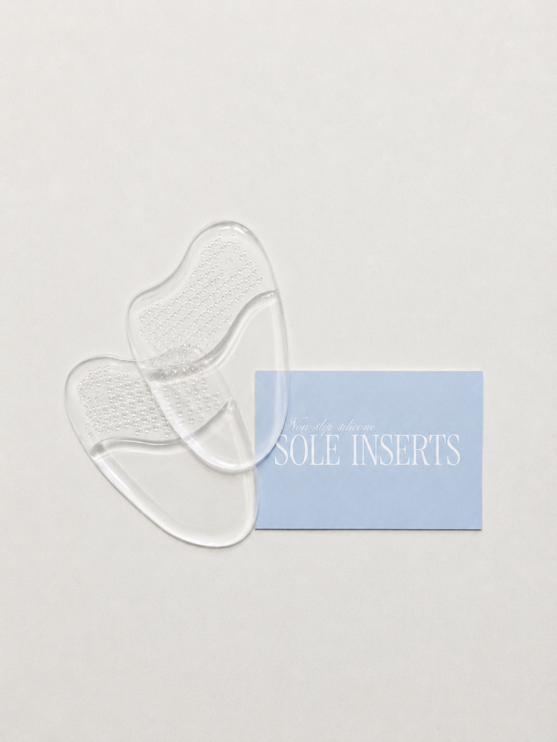 Silicone Sole Inserts Closed Toe Shoes