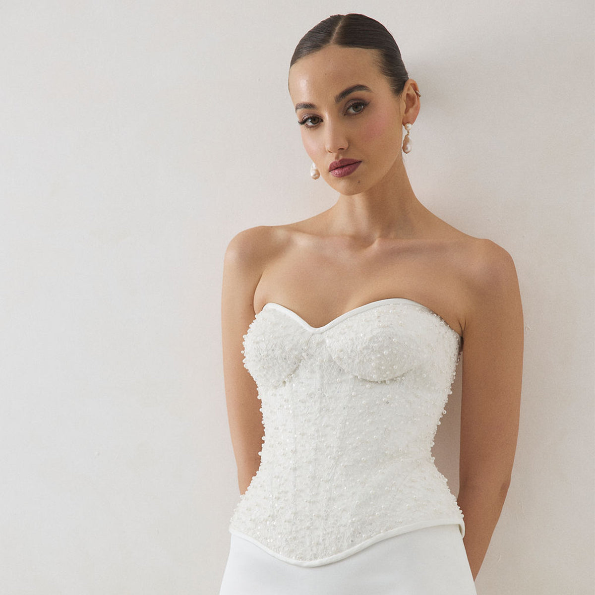 white corset top dress White Hen Dress